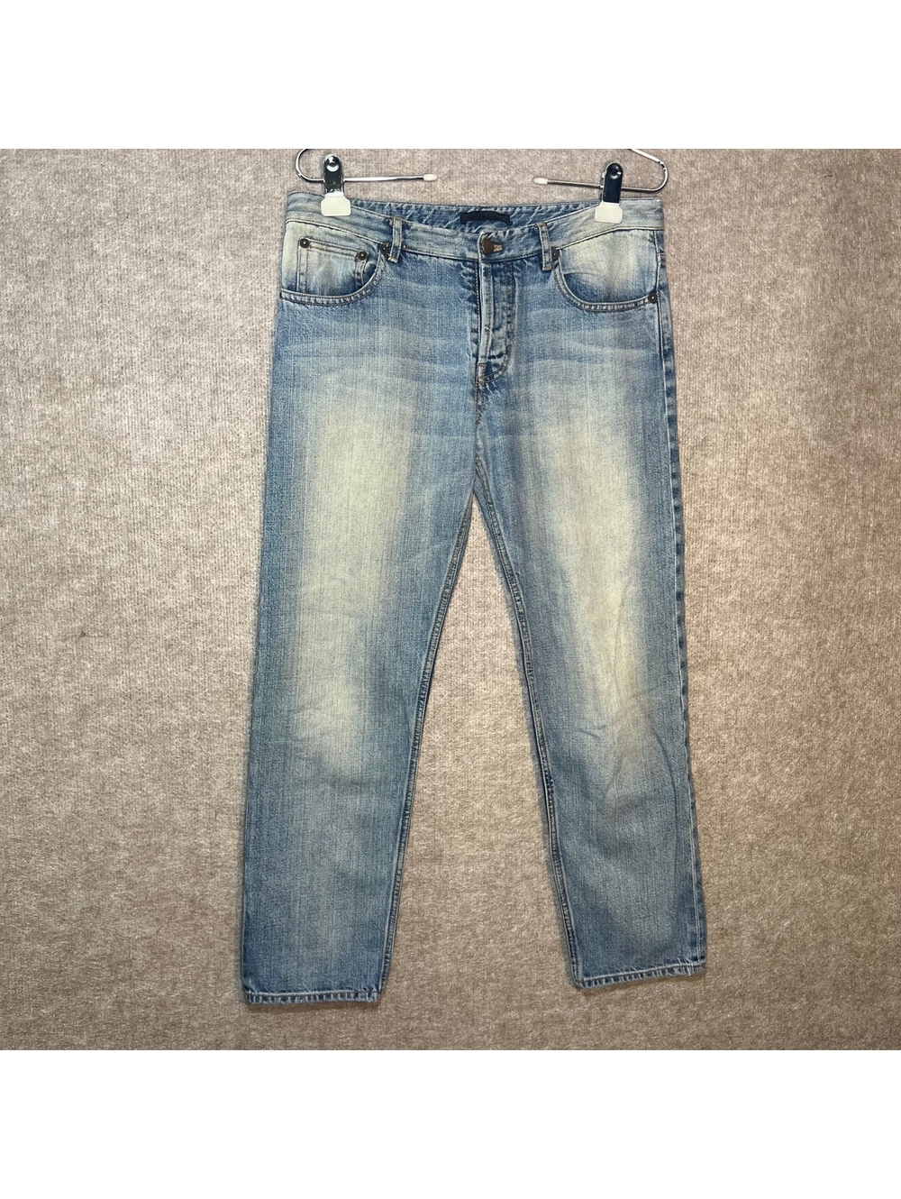 The Row Women's 4 Selvedge Denim Jeans Button Fly Vintage Wash 29x27 READ
